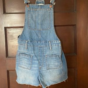 Madewell Jean shorts overalls